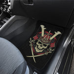 Samurai Warrior Skull Print Front Car Floor Mats