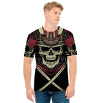 Samurai Warrior Skull Print Men's T-Shirt