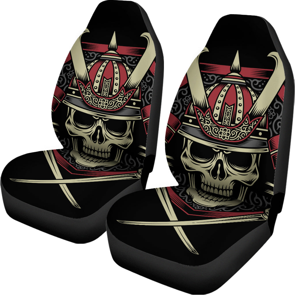 Samurai Warrior Skull Print Universal Fit Car Seat Covers