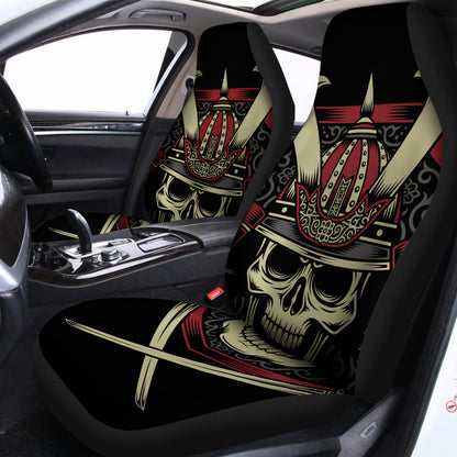 Samurai Warrior Skull Print Universal Fit Car Seat Covers