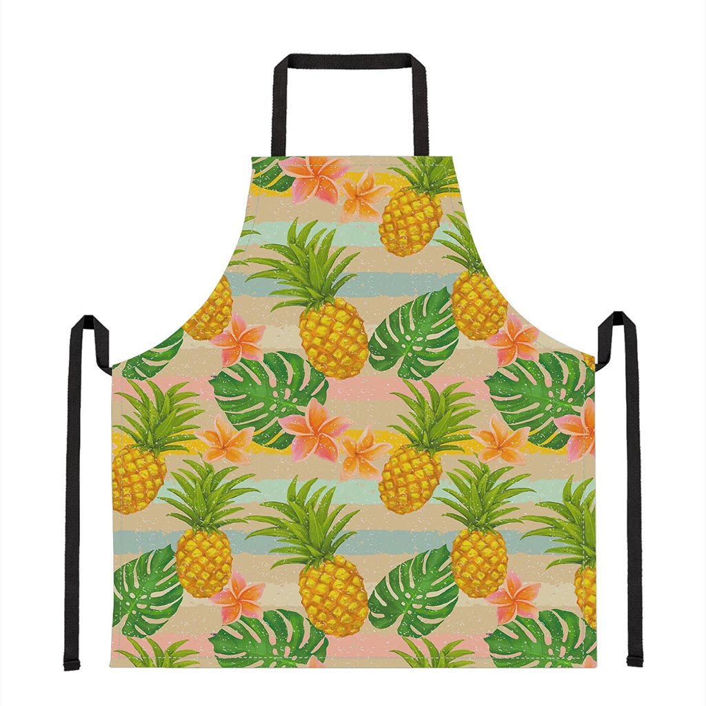 Sand Beach Pineapple Pattern Print Apron