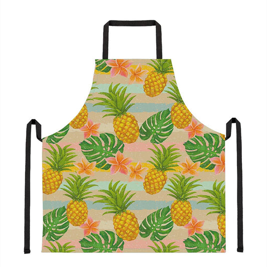 Sand Beach Pineapple Pattern Print Apron