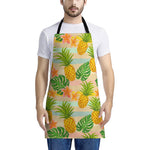 Sand Beach Pineapple Pattern Print Apron