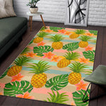 Sand Beach Pineapple Pattern Print Area Rug GearFrost