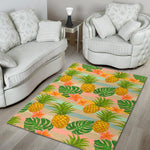 Sand Beach Pineapple Pattern Print Area Rug GearFrost
