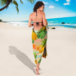 Sand Beach Pineapple Pattern Print Beach Sarong Wrap