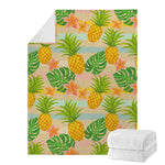 Sand Beach Pineapple Pattern Print Blanket