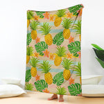 Sand Beach Pineapple Pattern Print Blanket