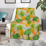 Sand Beach Pineapple Pattern Print Blanket