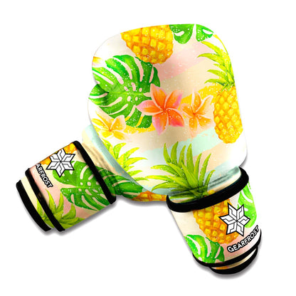 Sand Beach Pineapple Pattern Print Boxing Gloves