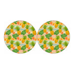 Sand Beach Pineapple Pattern Print Car Coasters
