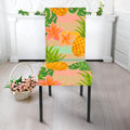 Sand Beach Pineapple Pattern Print Dining Chair Slipcover