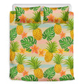 Sand Beach Pineapple Pattern Print Duvet Cover Bedding Set