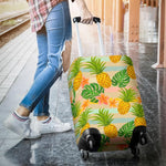 Sand Beach Pineapple Pattern Print Luggage Cover GearFrost