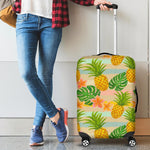 Sand Beach Pineapple Pattern Print Luggage Cover GearFrost