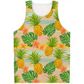 Sand Beach Pineapple Pattern Print Men's Tank Top