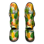 Sand Beach Pineapple Pattern Print Muay Thai Shin Guard