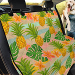 Sand Beach Pineapple Pattern Print Pet Car Back Seat Cover