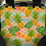 Sand Beach Pineapple Pattern Print Pet Car Back Seat Cover