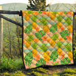 Sand Beach Pineapple Pattern Print Quilt