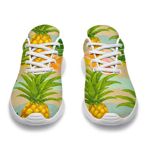 Sand Beach Pineapple Pattern Print Sport Shoes GearFrost