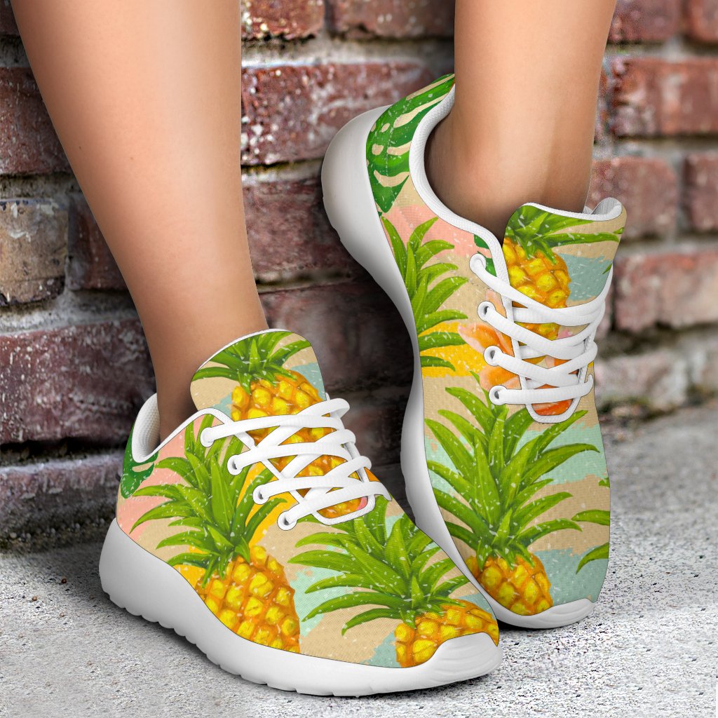 Sand Beach Pineapple Pattern Print Sport Shoes GearFrost