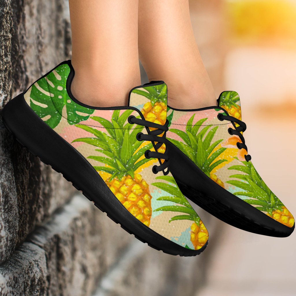 Sand Beach Pineapple Pattern Print Sport Shoes GearFrost