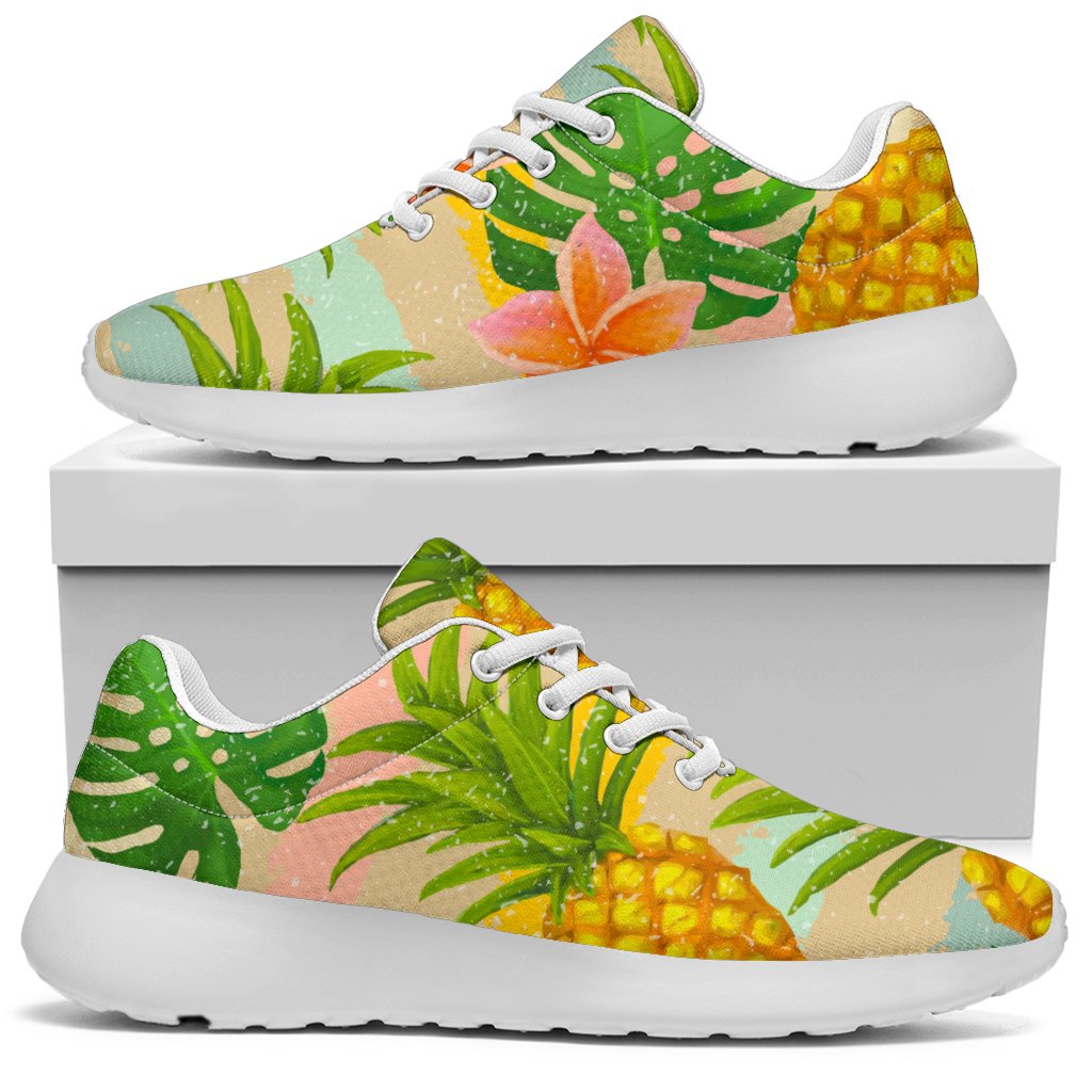 Sand Beach Pineapple Pattern Print Sport Shoes GearFrost