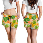 Sand Beach Pineapple Pattern Print Women's Shorts