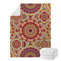 Sangria Mandala Bohemian Pattern Print Blanket