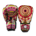 Sangria Mandala Bohemian Pattern Print Boxing Gloves