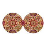 Sangria Mandala Bohemian Pattern Print Car Coasters