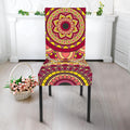 Sangria Mandala Bohemian Pattern Print Dining Chair Slipcover