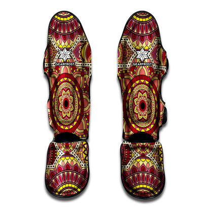Sangria Mandala Bohemian Pattern Print Muay Thai Shin Guard