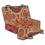 Sangria Mandala Bohemian Pattern Print Pet Car Back Seat Cover