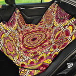 Sangria Mandala Bohemian Pattern Print Pet Car Back Seat Cover