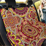 Sangria Mandala Bohemian Pattern Print Pet Car Back Seat Cover