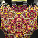 Sangria Mandala Bohemian Pattern Print Pet Car Back Seat Cover