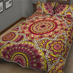 Sangria Mandala Bohemian Pattern Print Quilt Bed Set