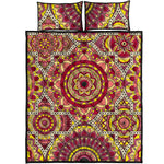 Sangria Mandala Bohemian Pattern Print Quilt Bed Set