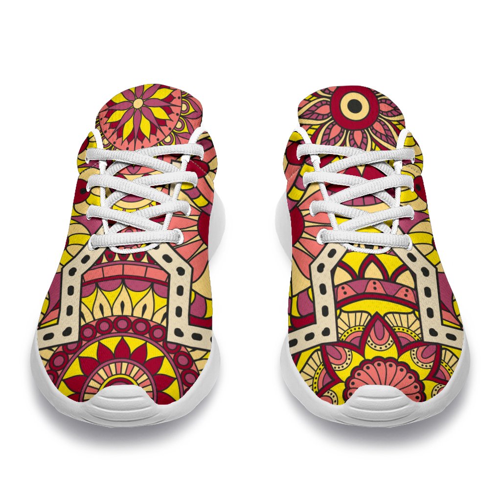 Sangria Mandala Bohemian Pattern Print Sport Shoes GearFrost