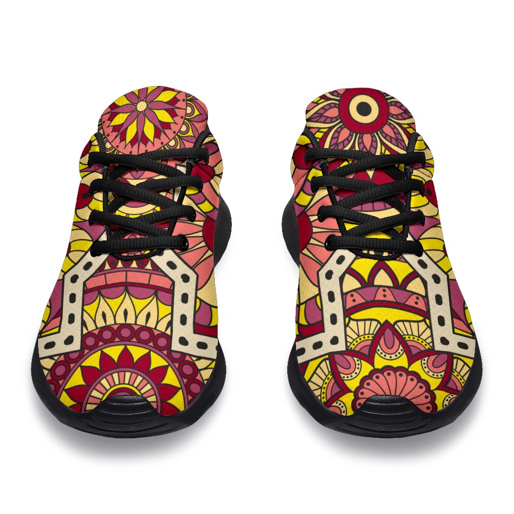 Sangria Mandala Bohemian Pattern Print Sport Shoes GearFrost