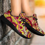 Sangria Mandala Bohemian Pattern Print Sport Shoes GearFrost