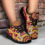 Sangria Mandala Bohemian Pattern Print Sport Shoes GearFrost