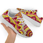 Sangria Mandala Bohemian Pattern Print Sport Shoes GearFrost