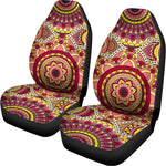 Sangria Mandala Bohemian Pattern Print Universal Fit Car Seat Covers