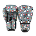 Santa Claus And Friends Pattern Print Boxing Gloves