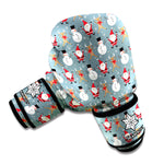 Santa Claus And Friends Pattern Print Boxing Gloves