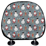 Santa Claus And Friends Pattern Print Car Headrest Covers