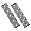 Santa Claus And Friends Pattern Print Car Seat Belt Covers